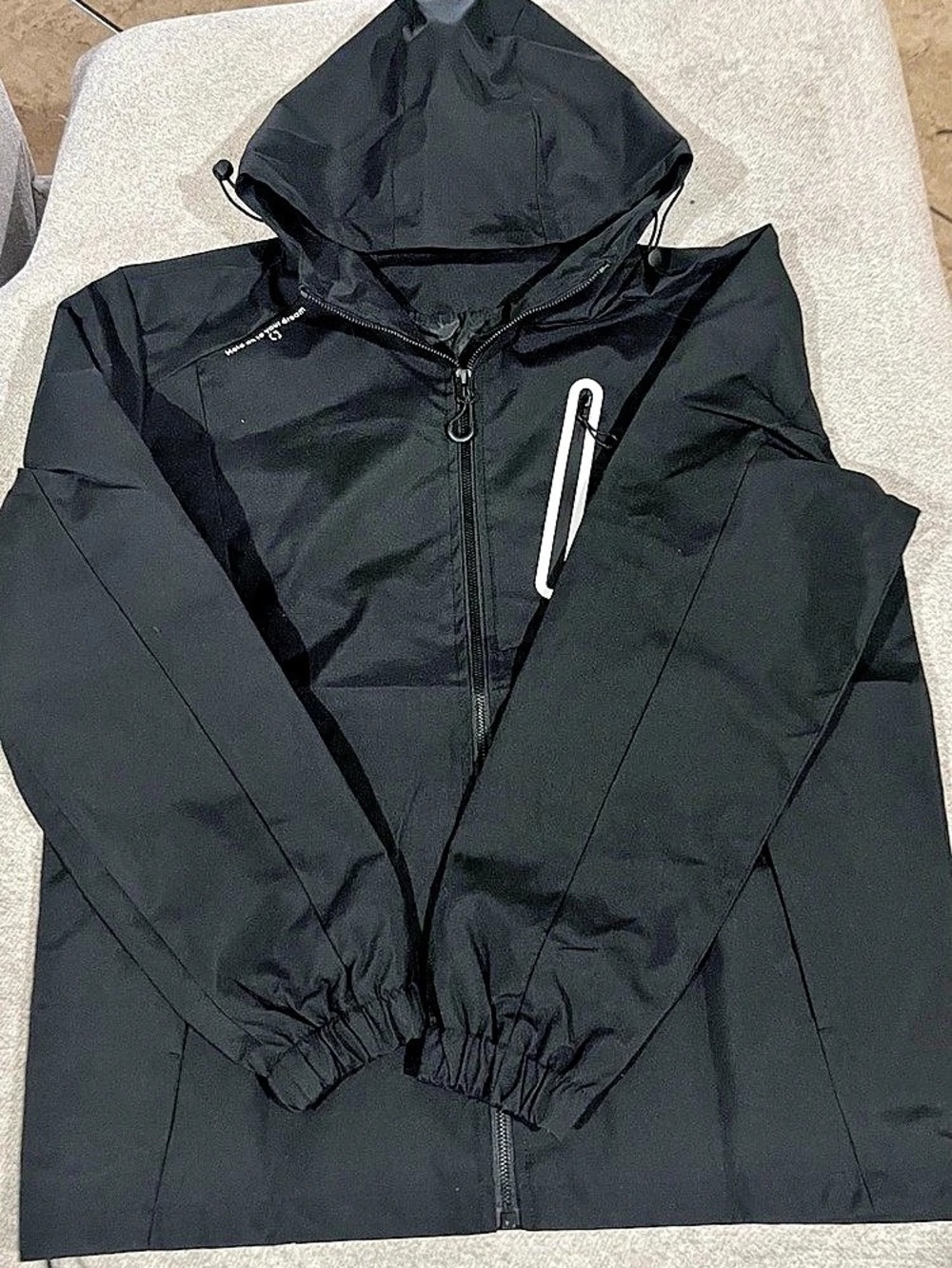 Black Windbreaker Jacket